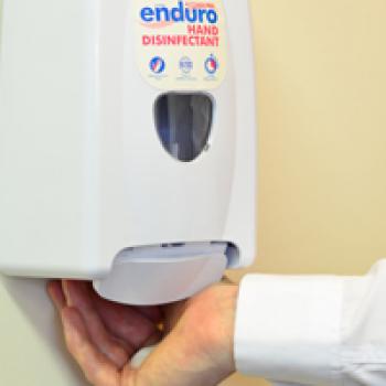 News from Endurocide - Institutional Dispenser for Hand Disinfection